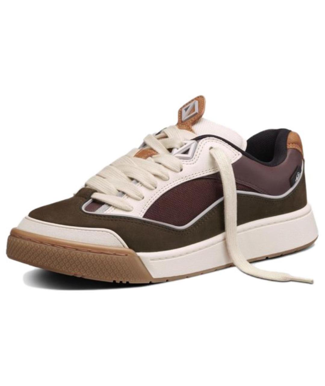 CHRISTIAN DIOR Коричневые кожаные низкие кроссовки / кеды, фото 3