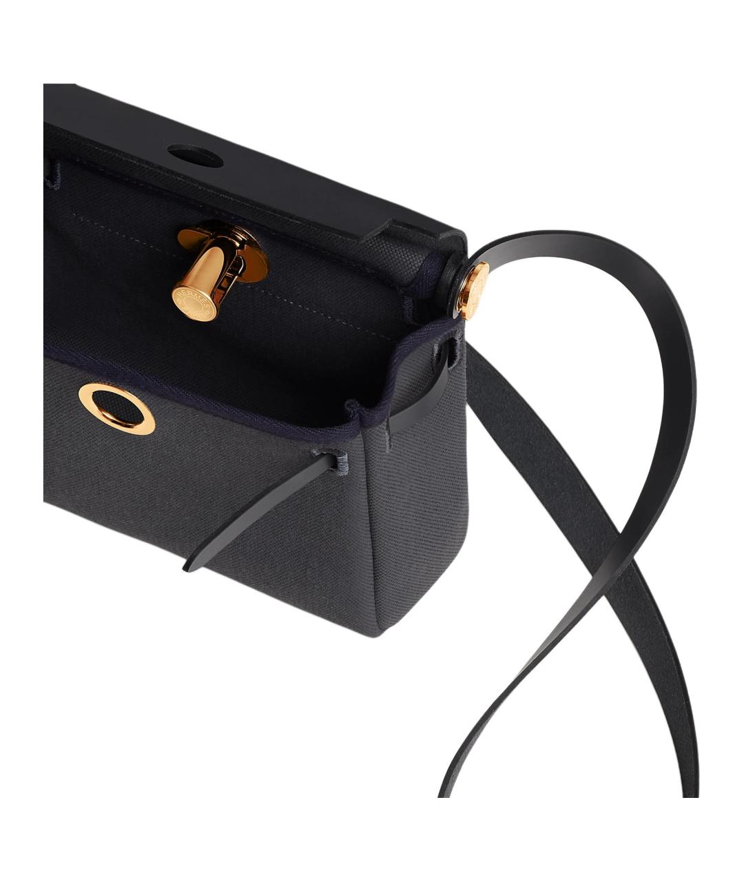 HERMES Черная сумка через плечо, фото 4