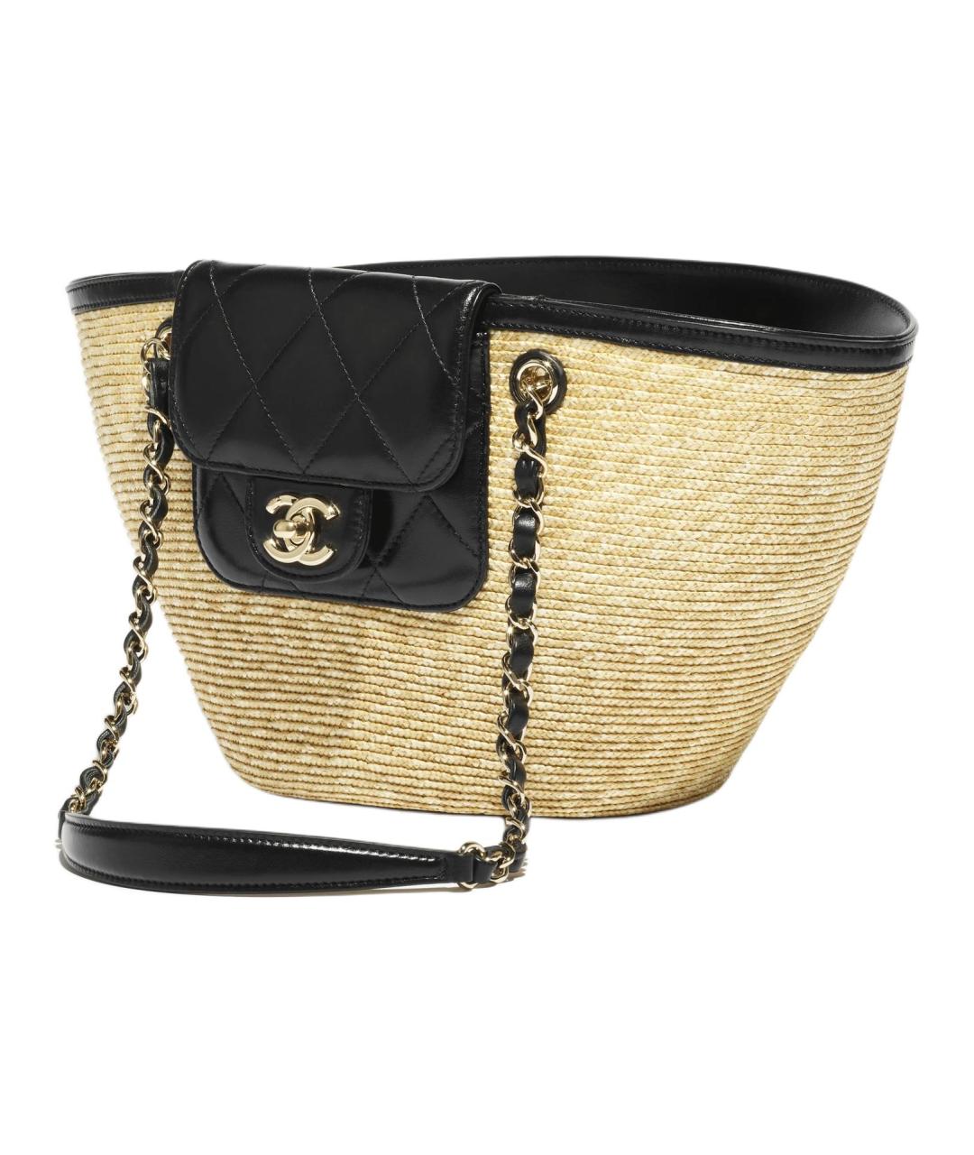 CHANEL Бежевая сумка через плечо, фото 2