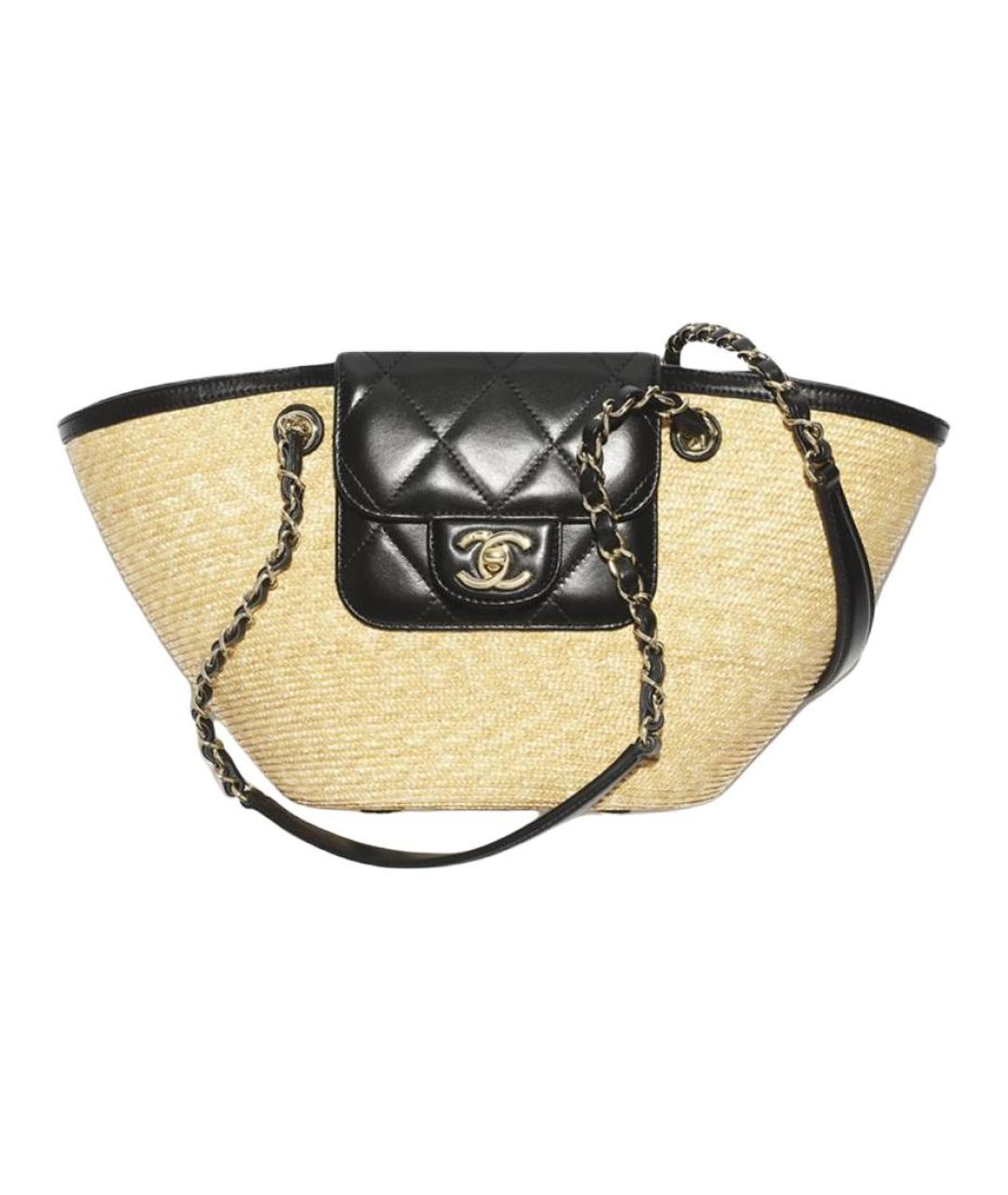 CHANEL Бежевая сумка через плечо, фото 1