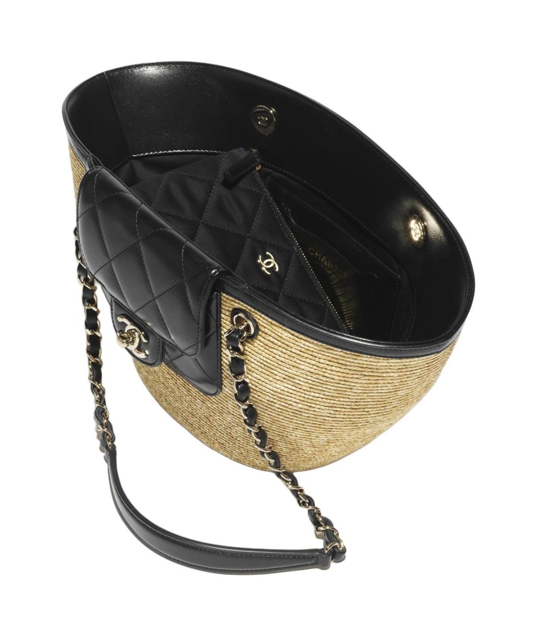 CHANEL Бежевая сумка через плечо, фото 3