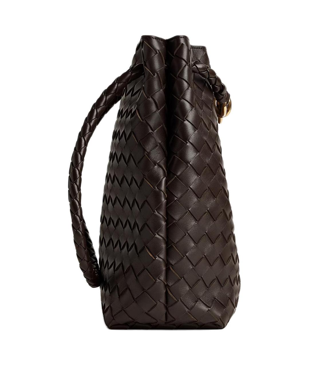 BOTTEGA VENETA Коричневая кожаная сумка тоут, фото 3