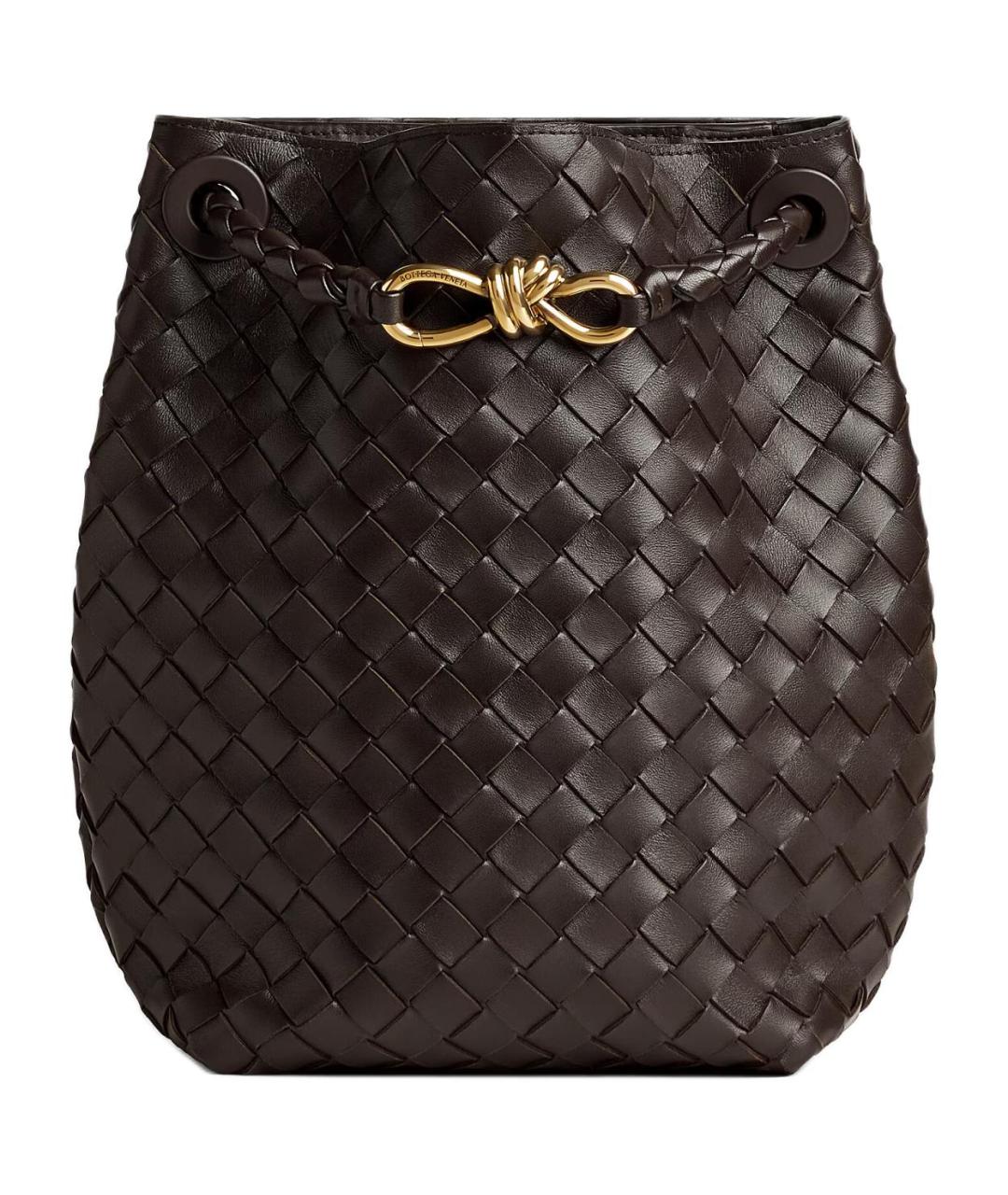 BOTTEGA VENETA Коричневая кожаная сумка тоут, фото 1
