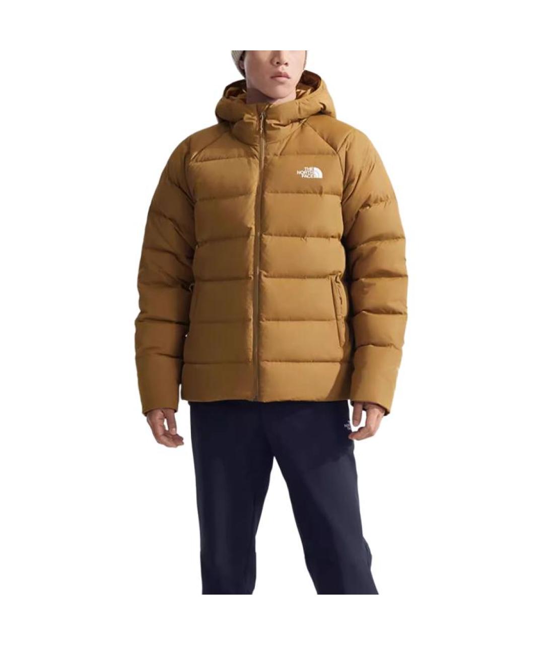 THE NORTH FACE Коричневый пуховик, фото 2