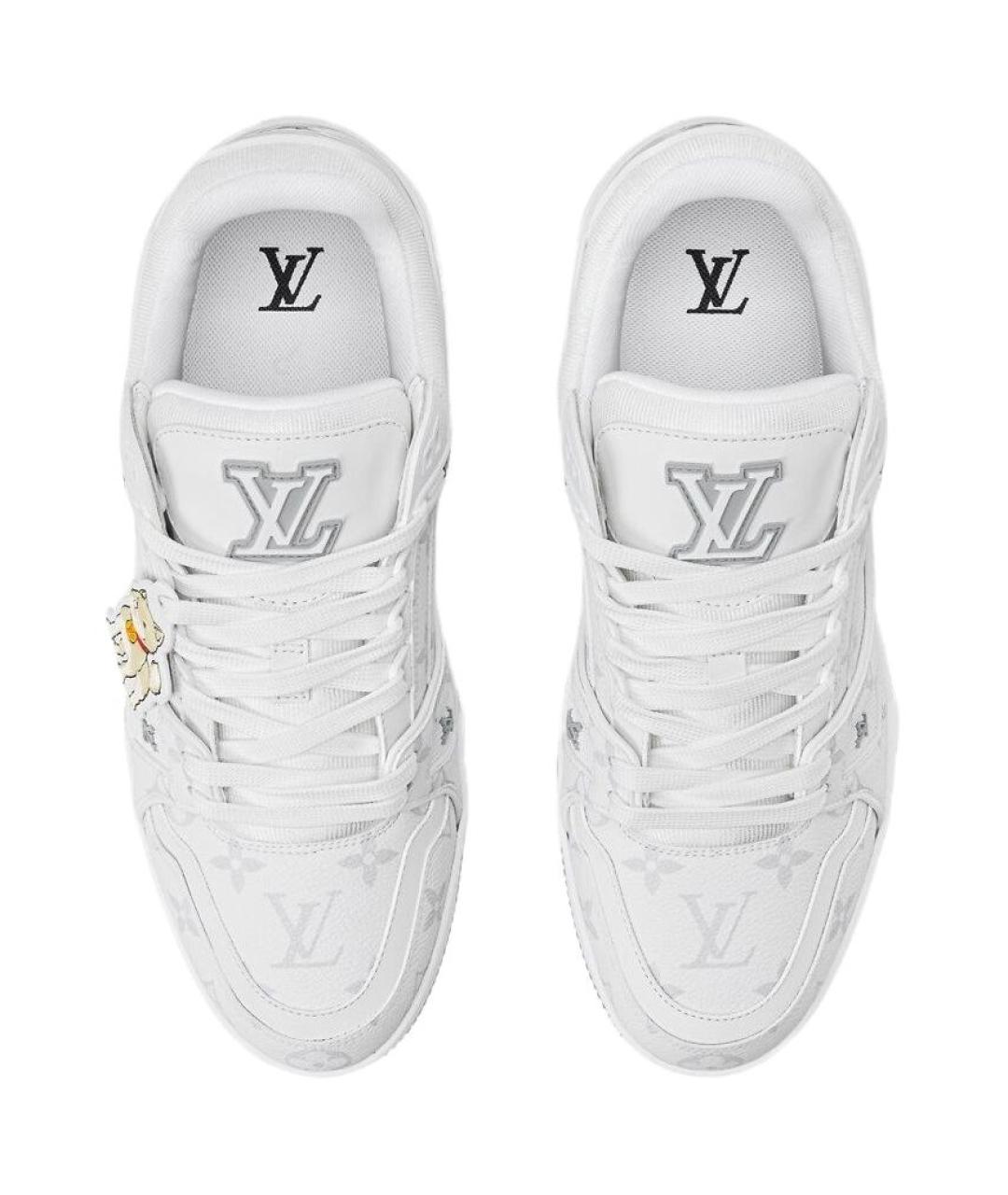 LOUIS VUITTON Белые низкие кроссовки / кеды, фото 4