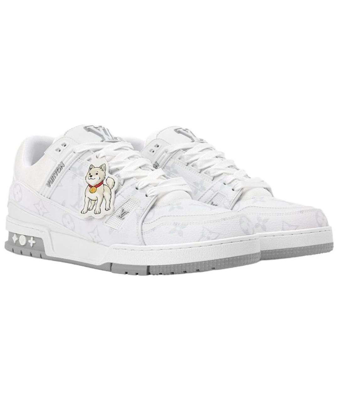 LOUIS VUITTON Белые низкие кроссовки / кеды, фото 3