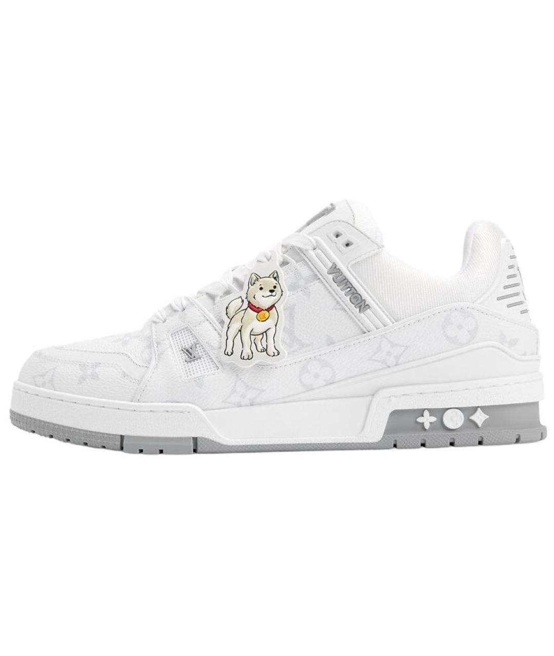 LOUIS VUITTON Белые низкие кроссовки / кеды, фото 2