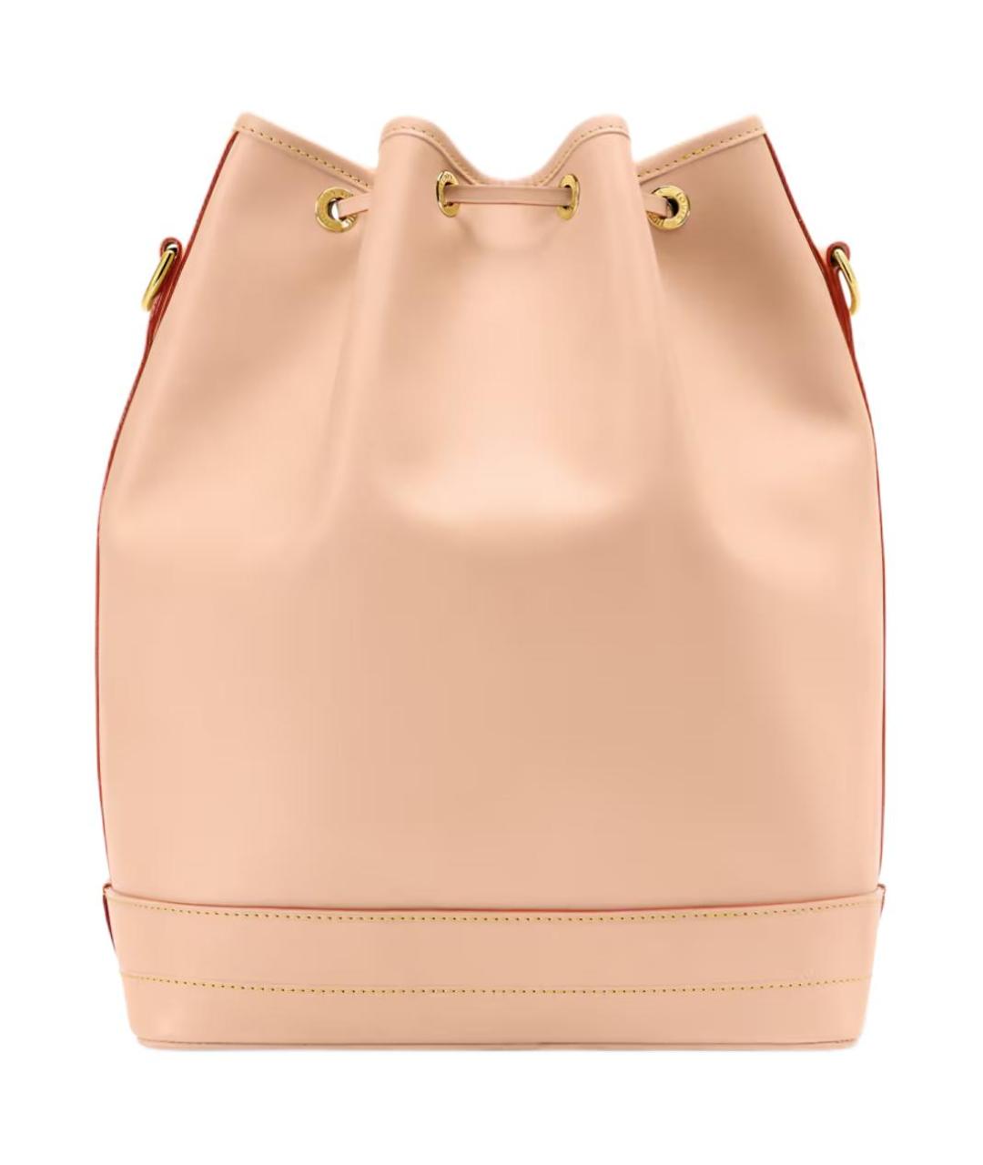 LOUIS VUITTON Бежевая кожаная сумка через плечо, фото 3