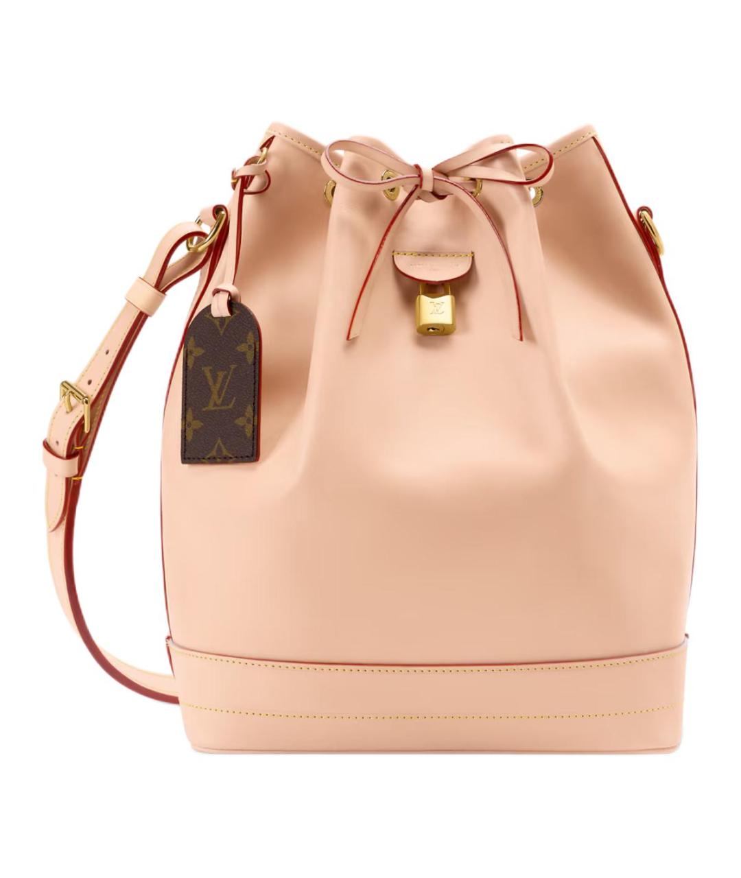 LOUIS VUITTON Бежевая кожаная сумка через плечо, фото 1