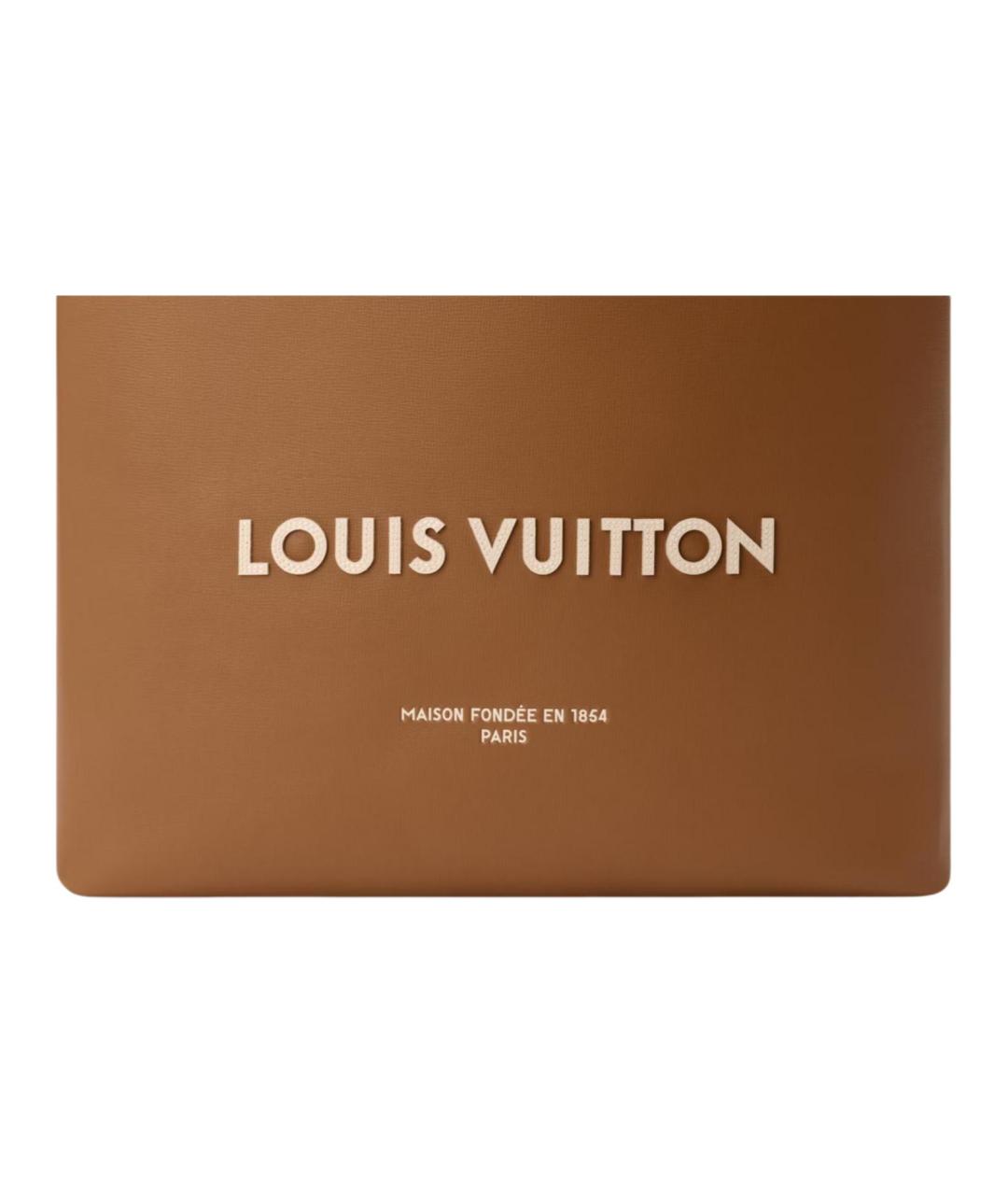 LOUIS VUITTON Коричневая кожаная сумка на плечо, фото 5