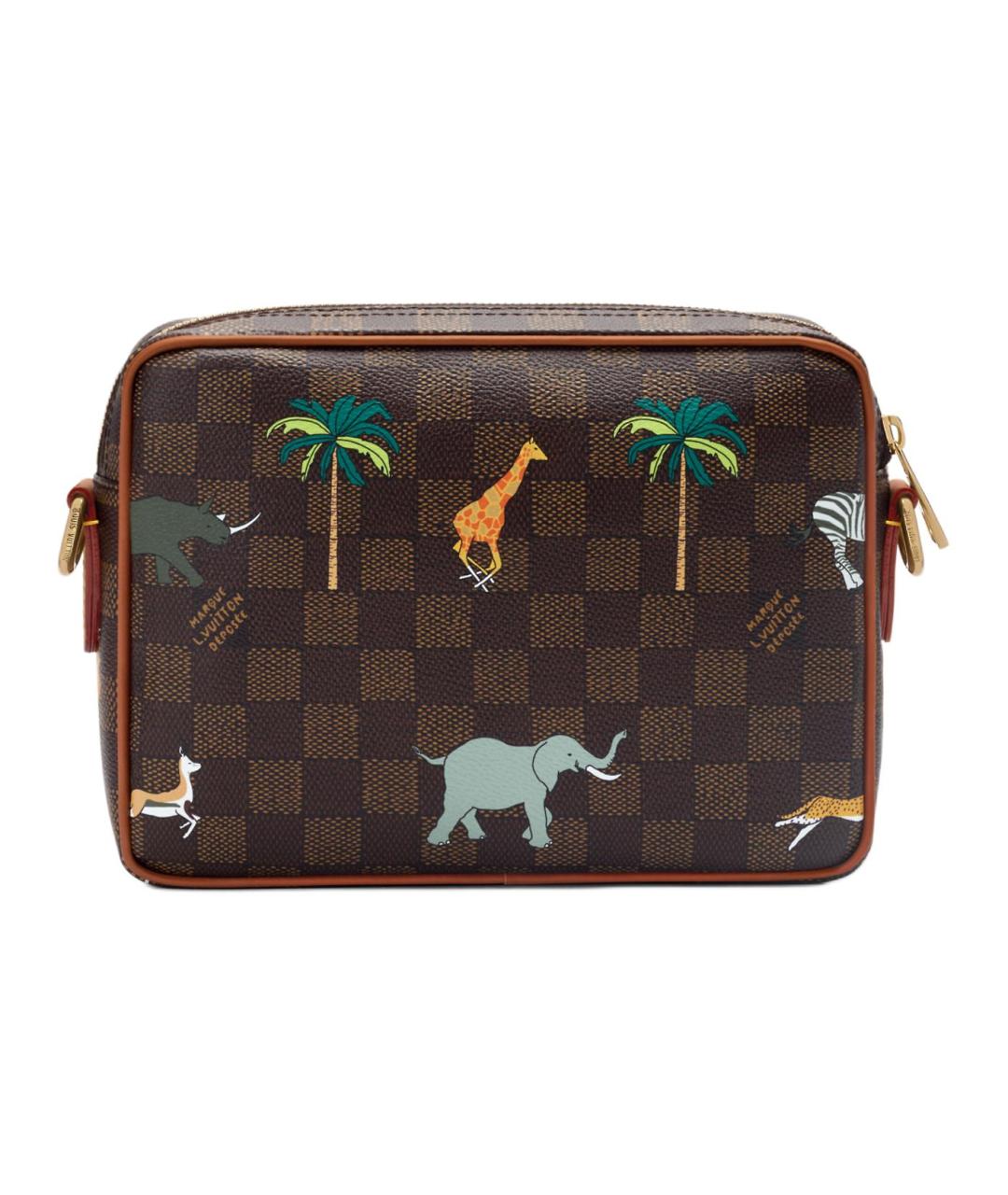 LOUIS VUITTON Коричневая сумка на плечо из канвы, фото 3
