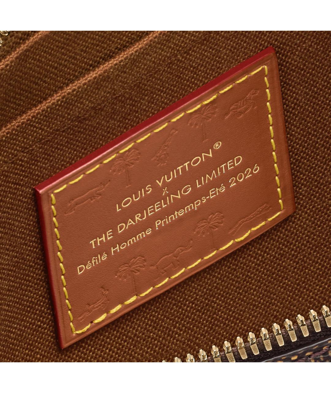 LOUIS VUITTON Коричневая сумка на плечо из канвы, фото 5