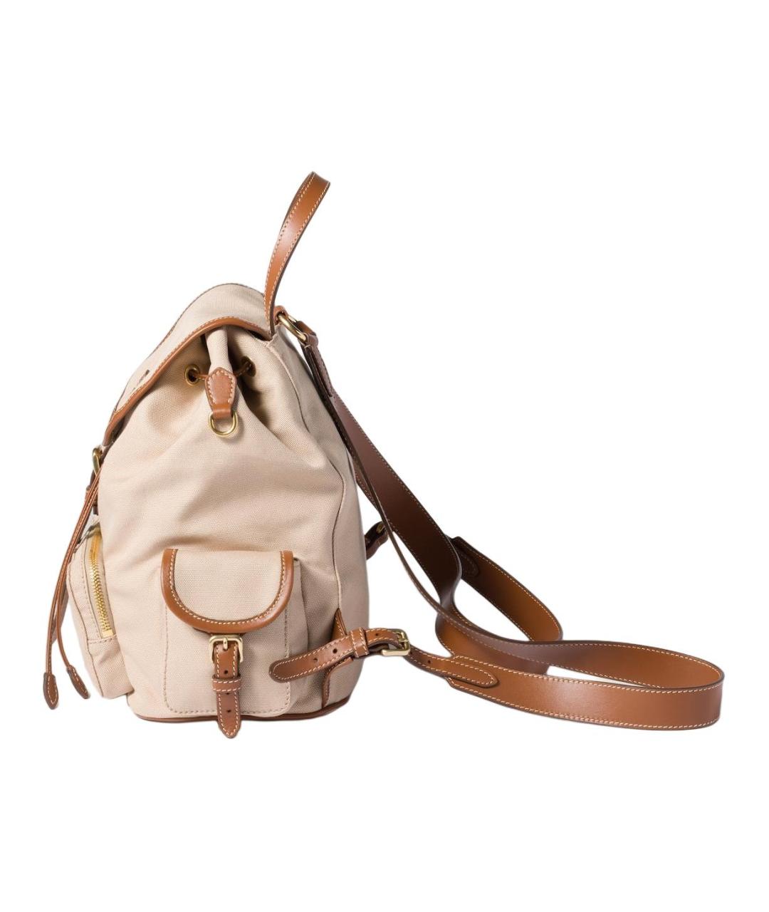 MIU MIU Бежевый рюкзак, фото 3