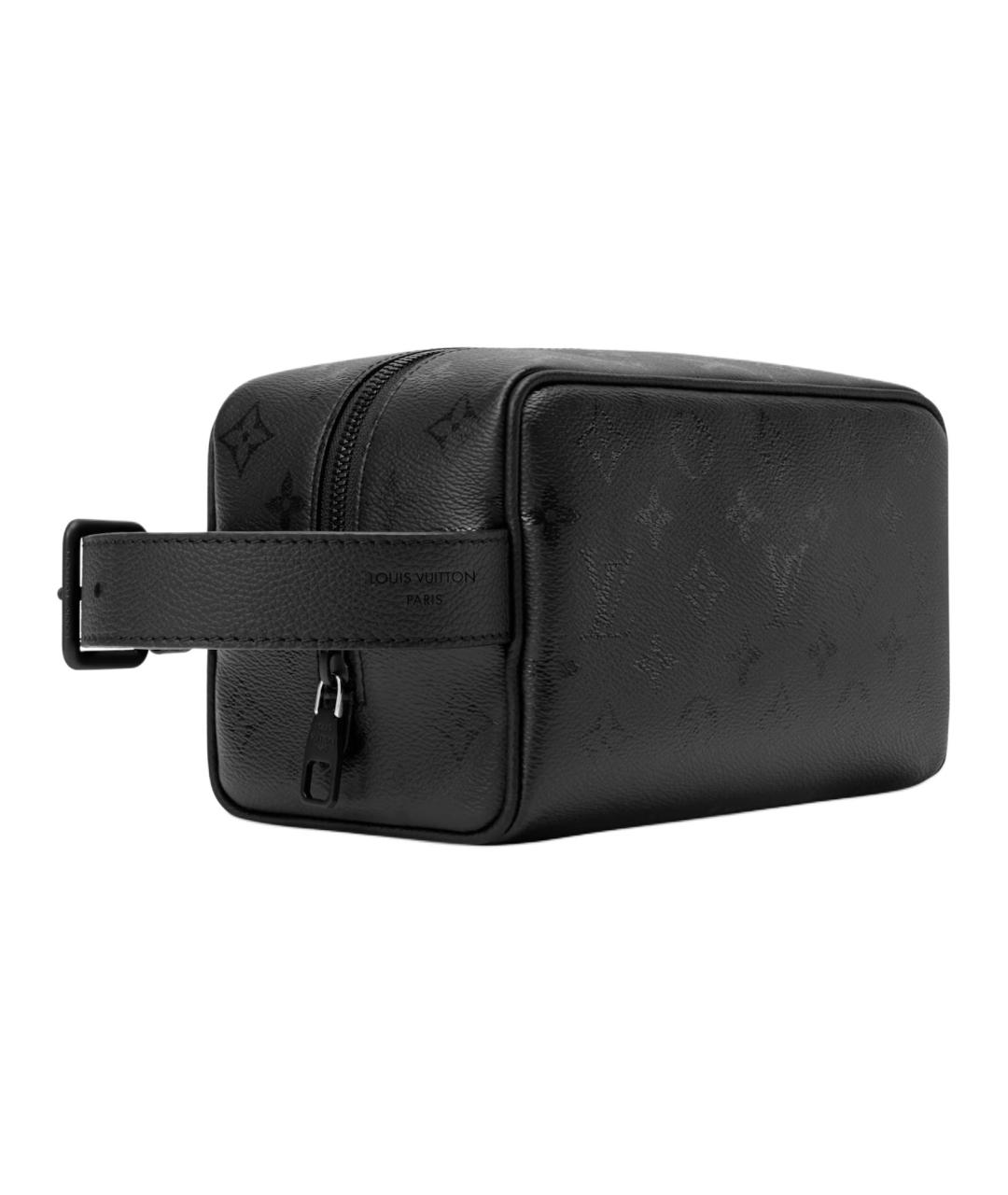 LOUIS VUITTON Черная барсетка из канвы, фото 2