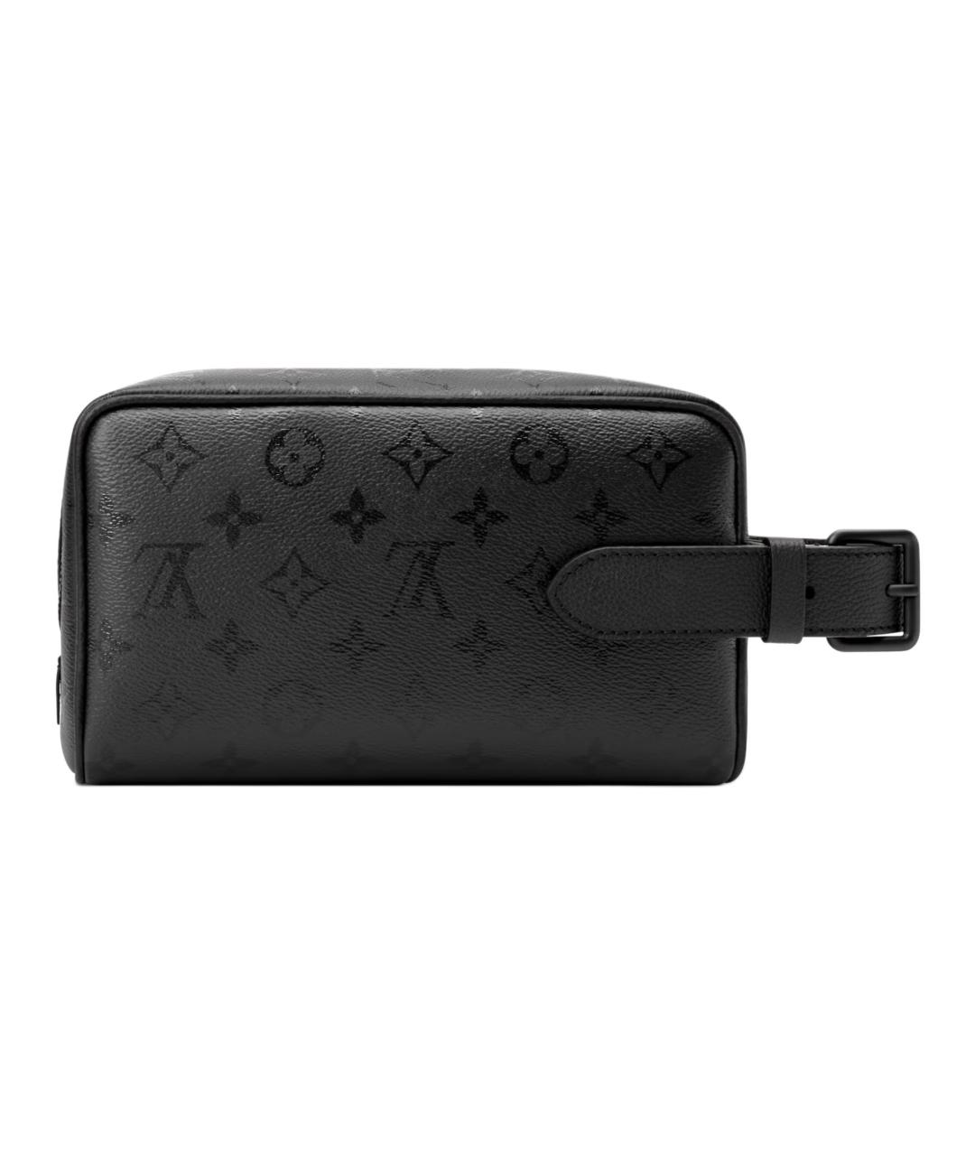 LOUIS VUITTON Черная барсетка из канвы, фото 3