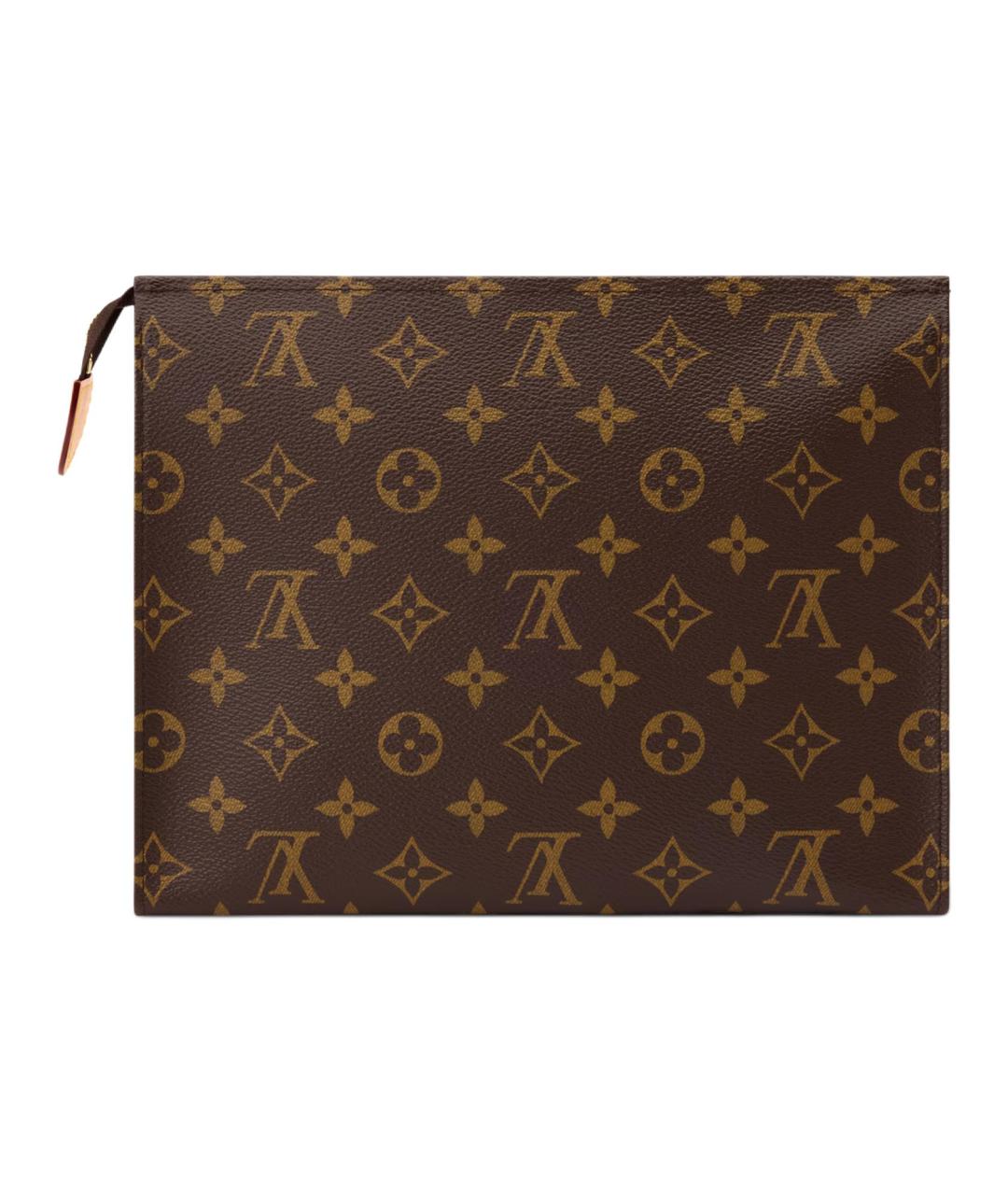 LOUIS VUITTON Коричневая косметичка, фото 3