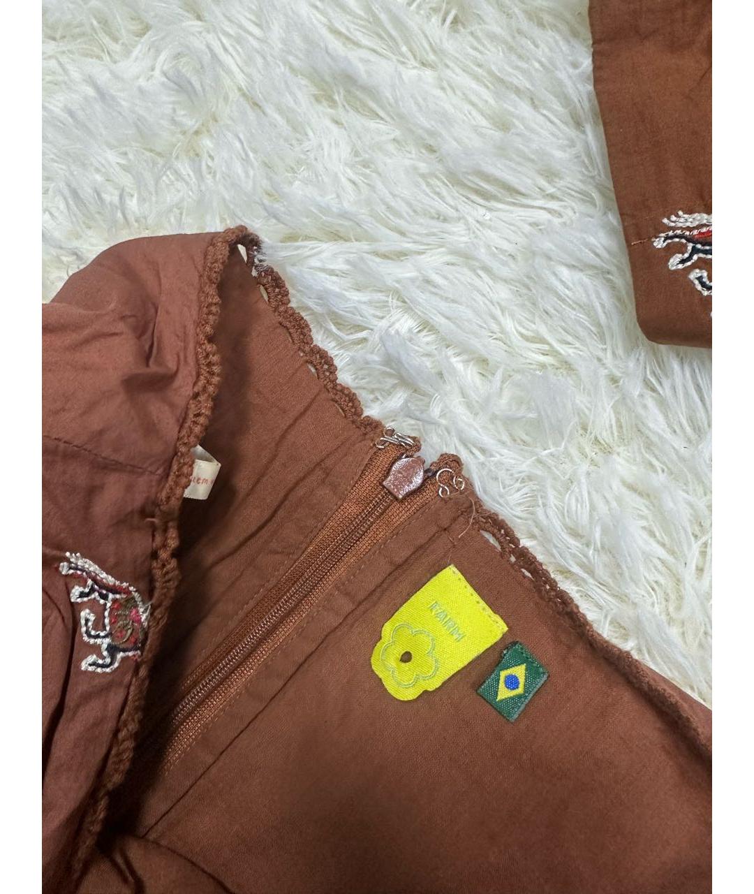 FARM RIO Коричневый костюм с юбками, фото 5