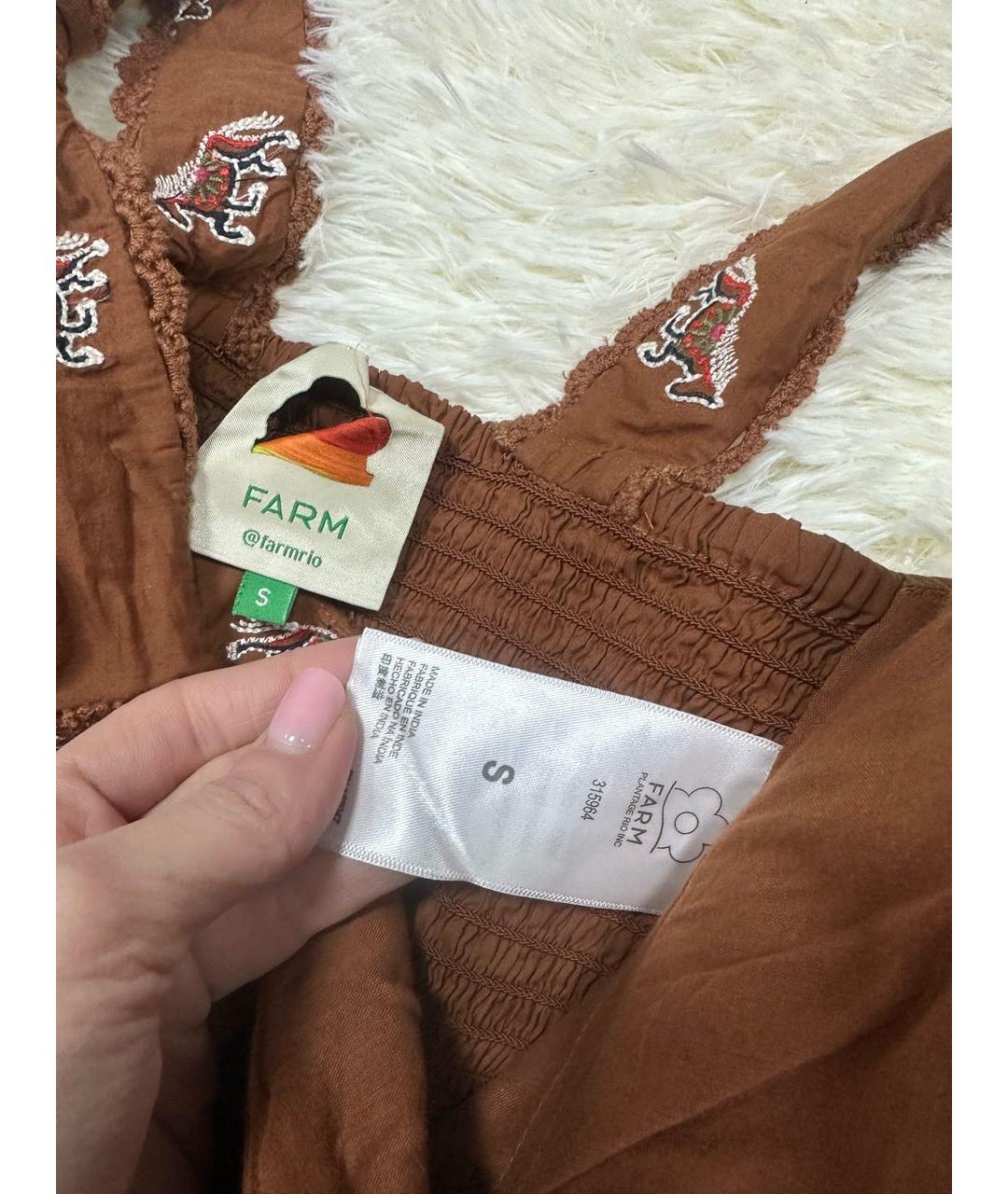 FARM RIO Коричневый костюм с юбками, фото 4
