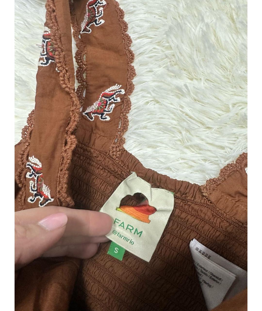 FARM RIO Коричневый костюм с юбками, фото 3