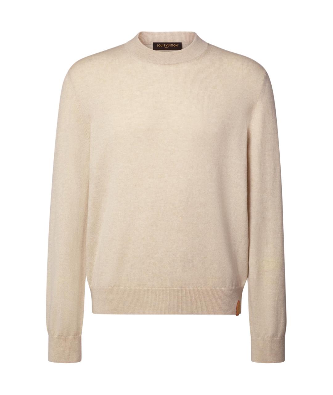 LOUIS VUITTON Белый кашемировый джемпер / свитер, фото 1