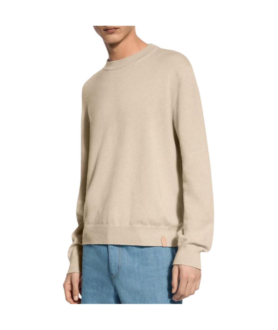 LOUIS VUITTON Белый кашемировый джемпер / свитер, фото 2