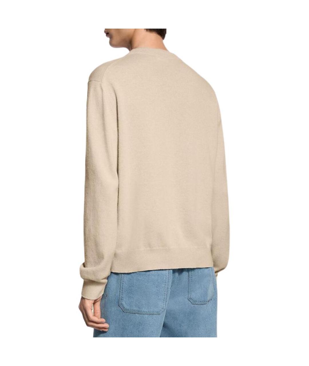 LOUIS VUITTON Белый кашемировый джемпер / свитер, фото 3