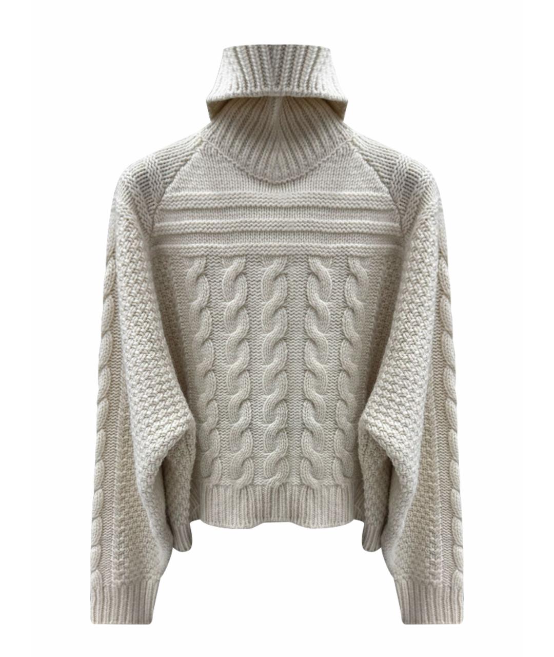 CELINE Бежевый шерстяной джемпер / свитер, фото 1