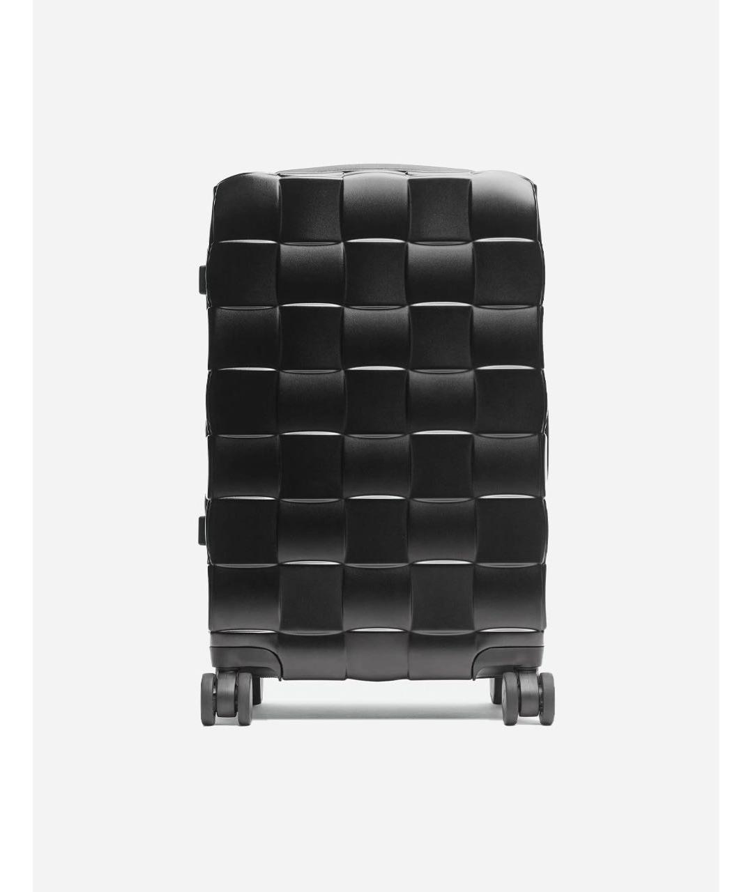 BOTTEGA VENETA Черный кожаный чемодан, фото 9