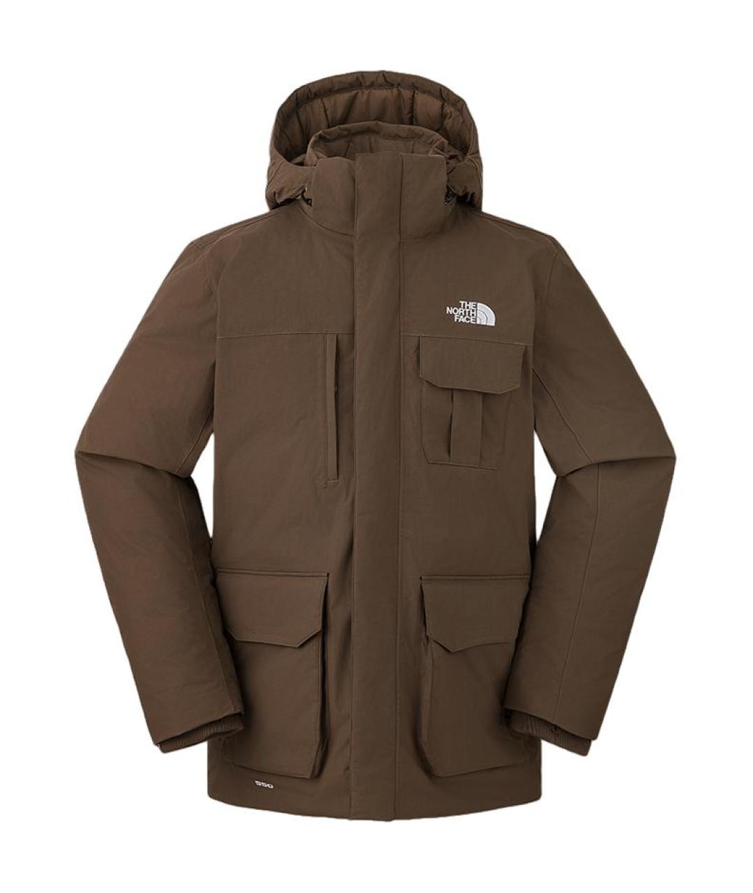 THE NORTH FACE Коричневый пуховик, фото 1
