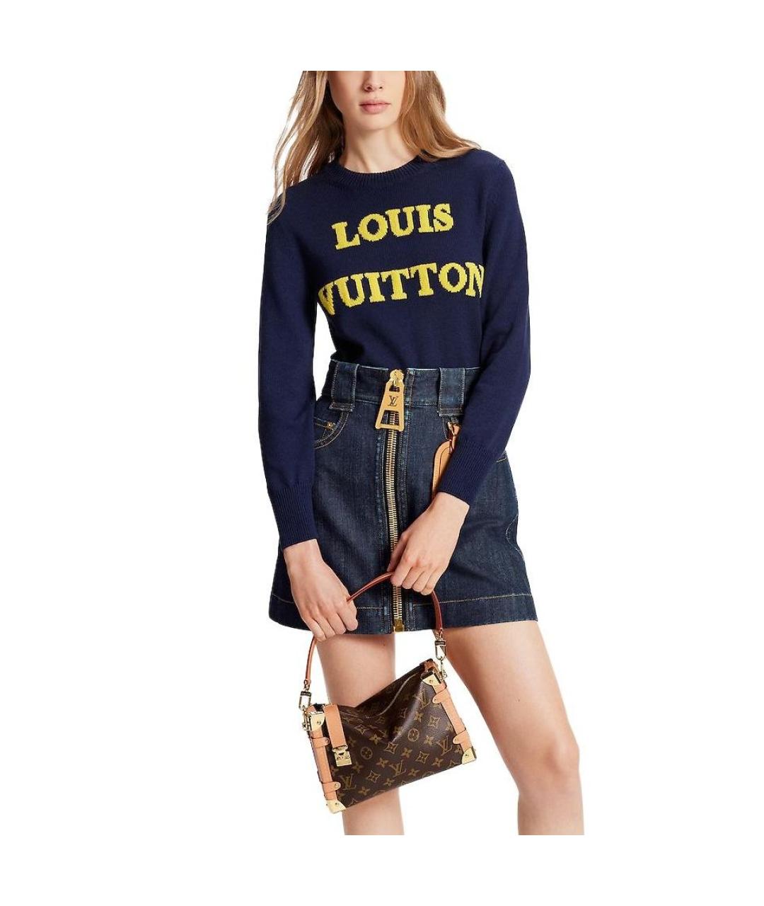 LOUIS VUITTON Синий джемпер / свитер, фото 3