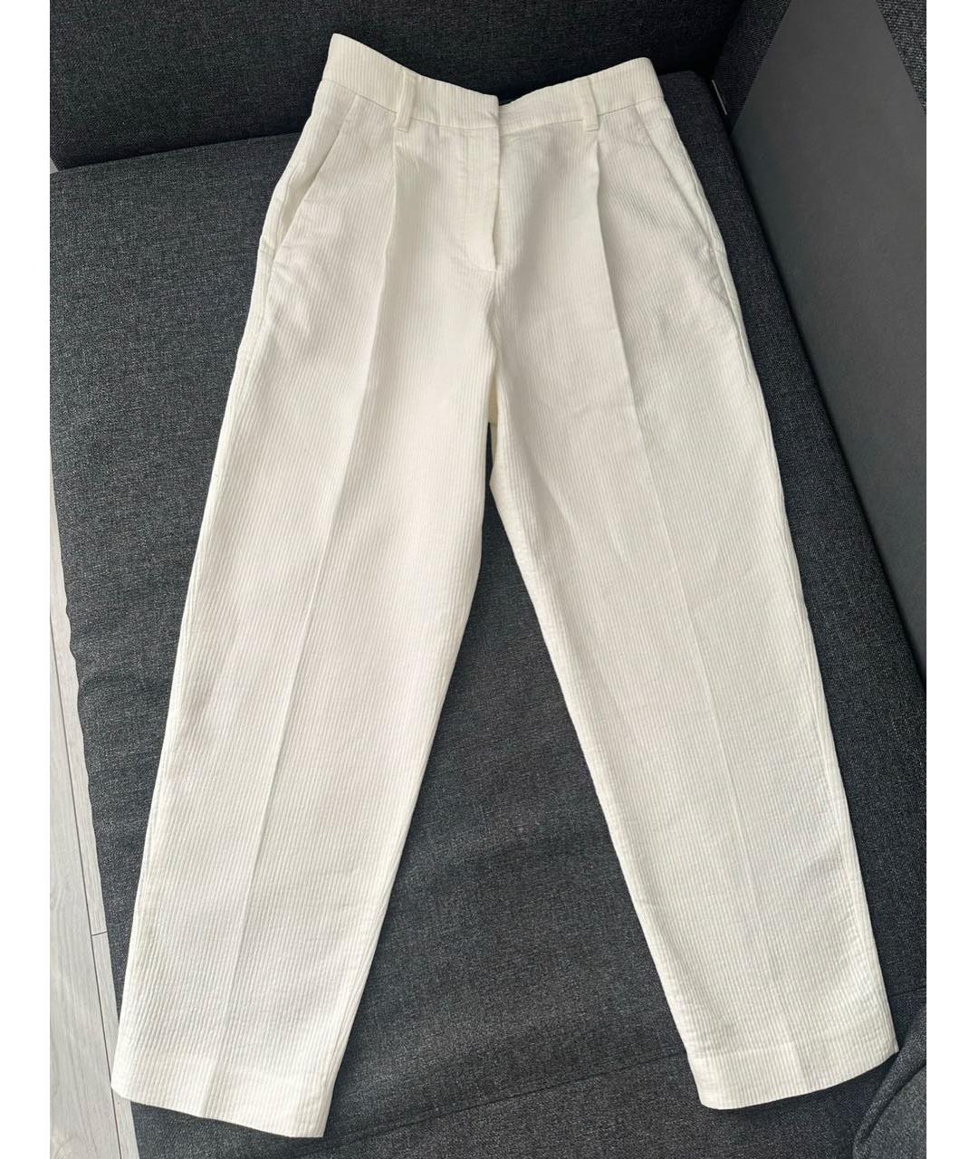 BRUNELLO CUCINELLI Белые брюки широкие, фото 5