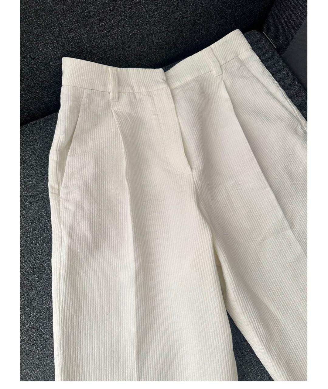 BRUNELLO CUCINELLI Белые брюки широкие, фото 2