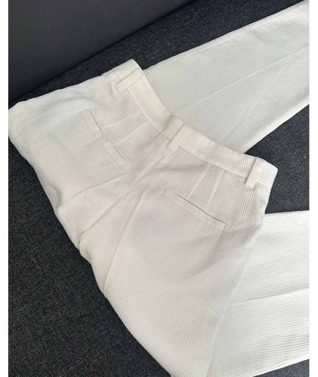 BRUNELLO CUCINELLI Белые брюки широкие, фото 4