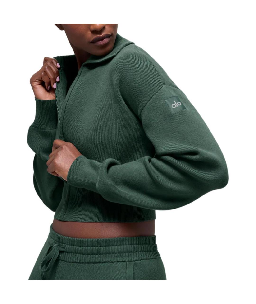 ALO YOGA Зеленая куртка, фото 2