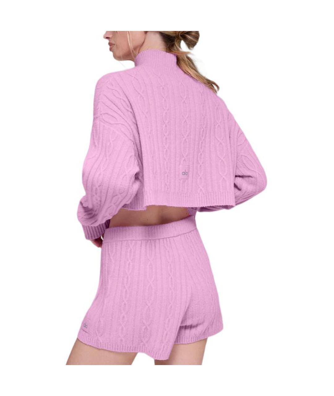 ALO YOGA Розовый джемпер / свитер, фото 2