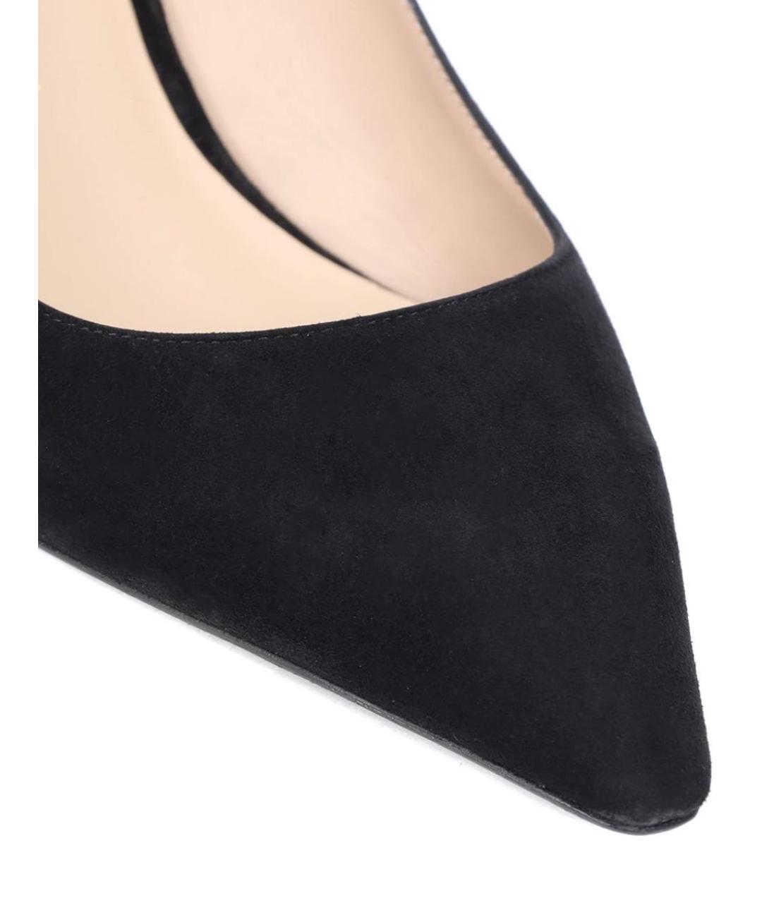 STUART WEITZMAN Черные замшевые босоножки, фото 3