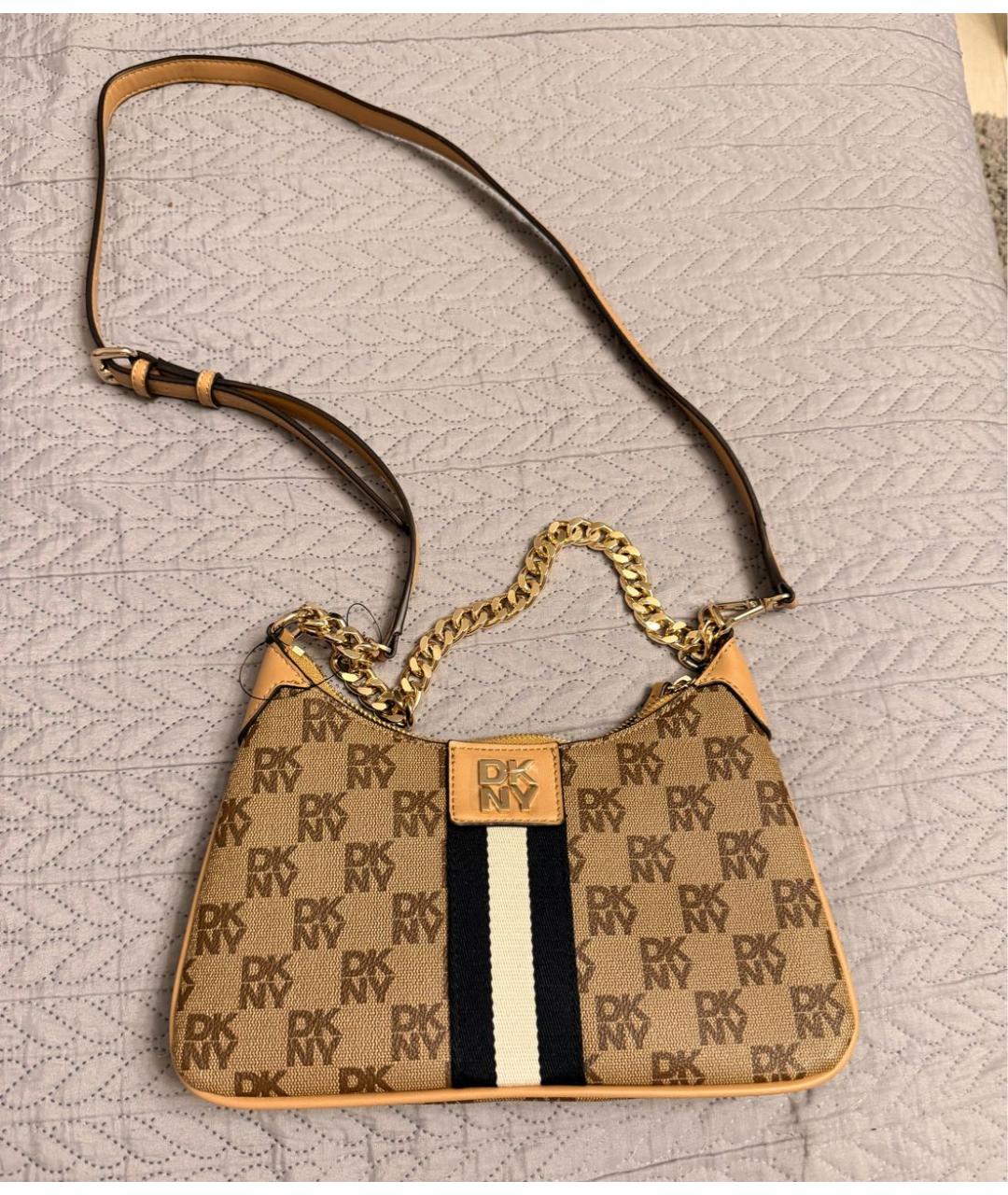 DKNY Коричневая сумка через плечо, фото 6