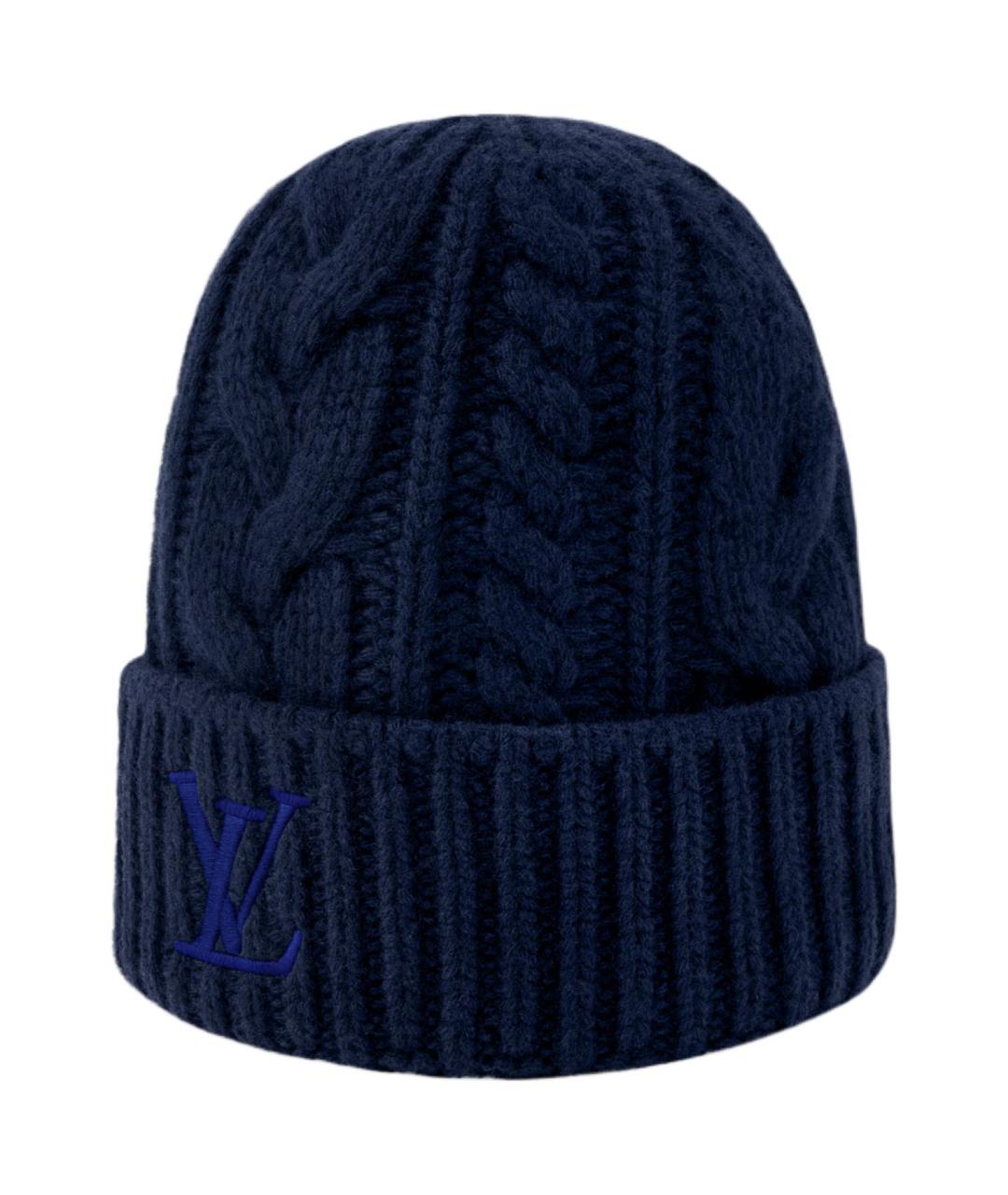 LOUIS VUITTON Темно-синяя шапка, фото 2