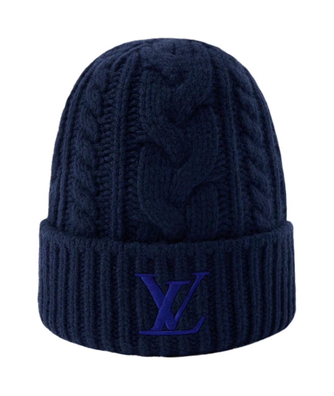 LOUIS VUITTON Темно-синяя шапка, фото 1