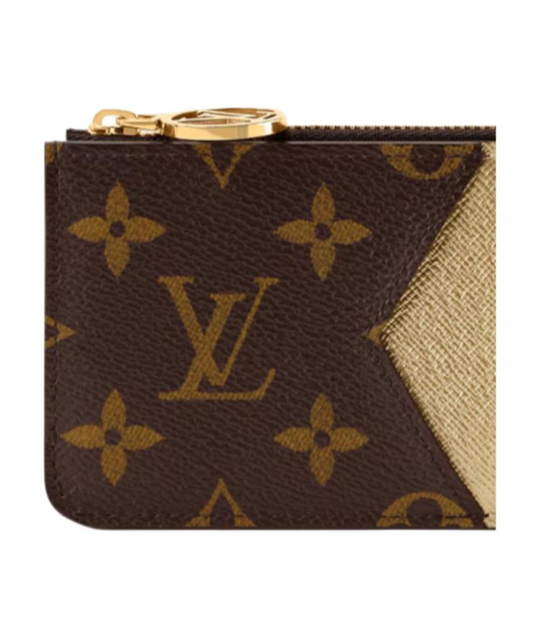 LOUIS VUITTON Коричневый кардхолдер, фото 5