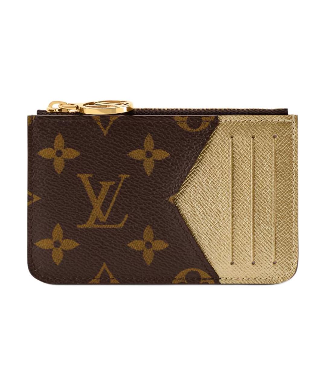 LOUIS VUITTON Коричневый кардхолдер, фото 1