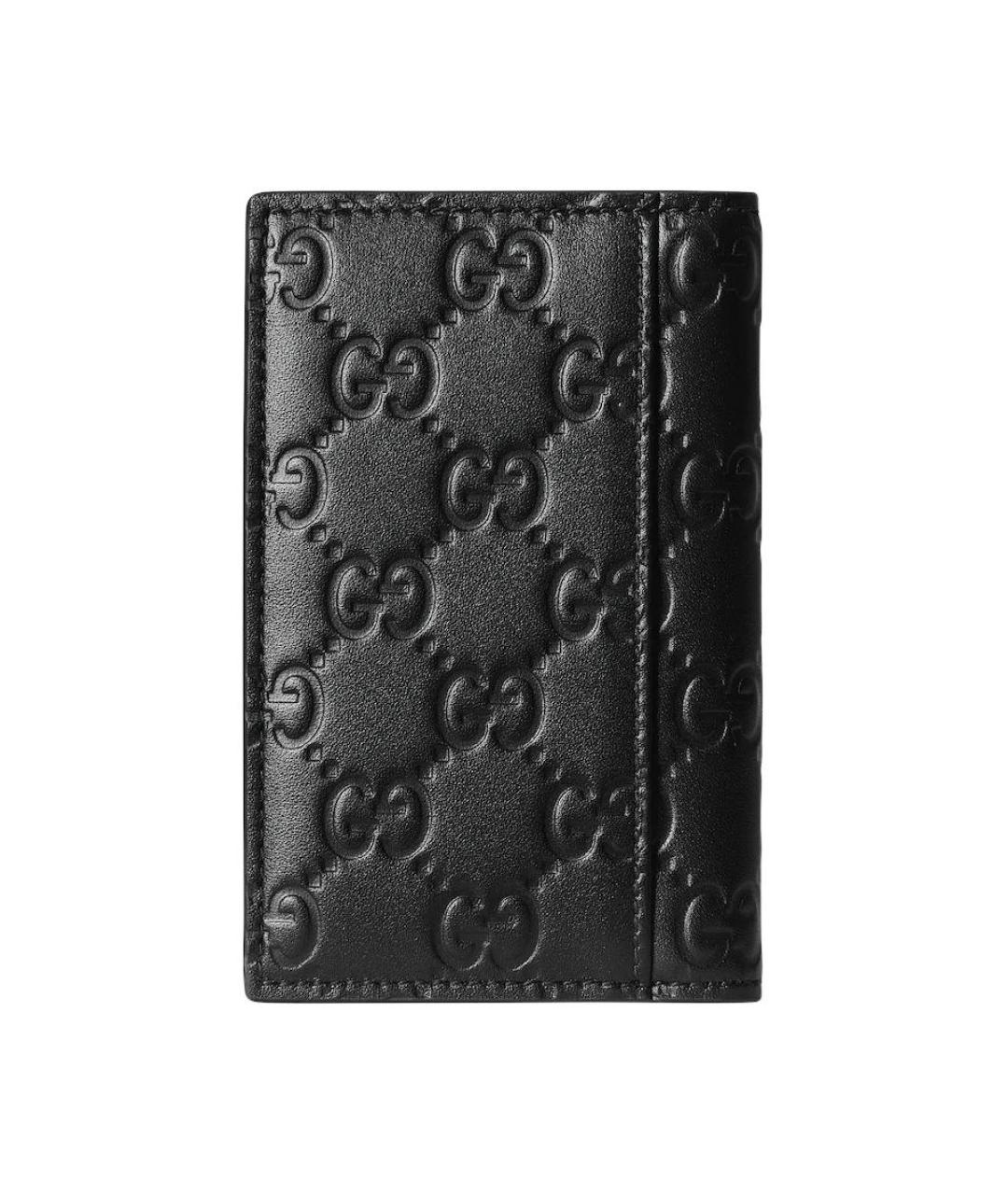 GUCCI Черный кожаный кошелек, фото 3