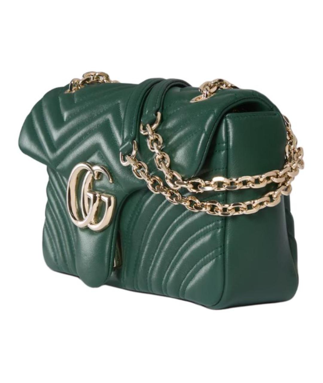 GUCCI Зеленая кожаная сумка через плечо, фото 2