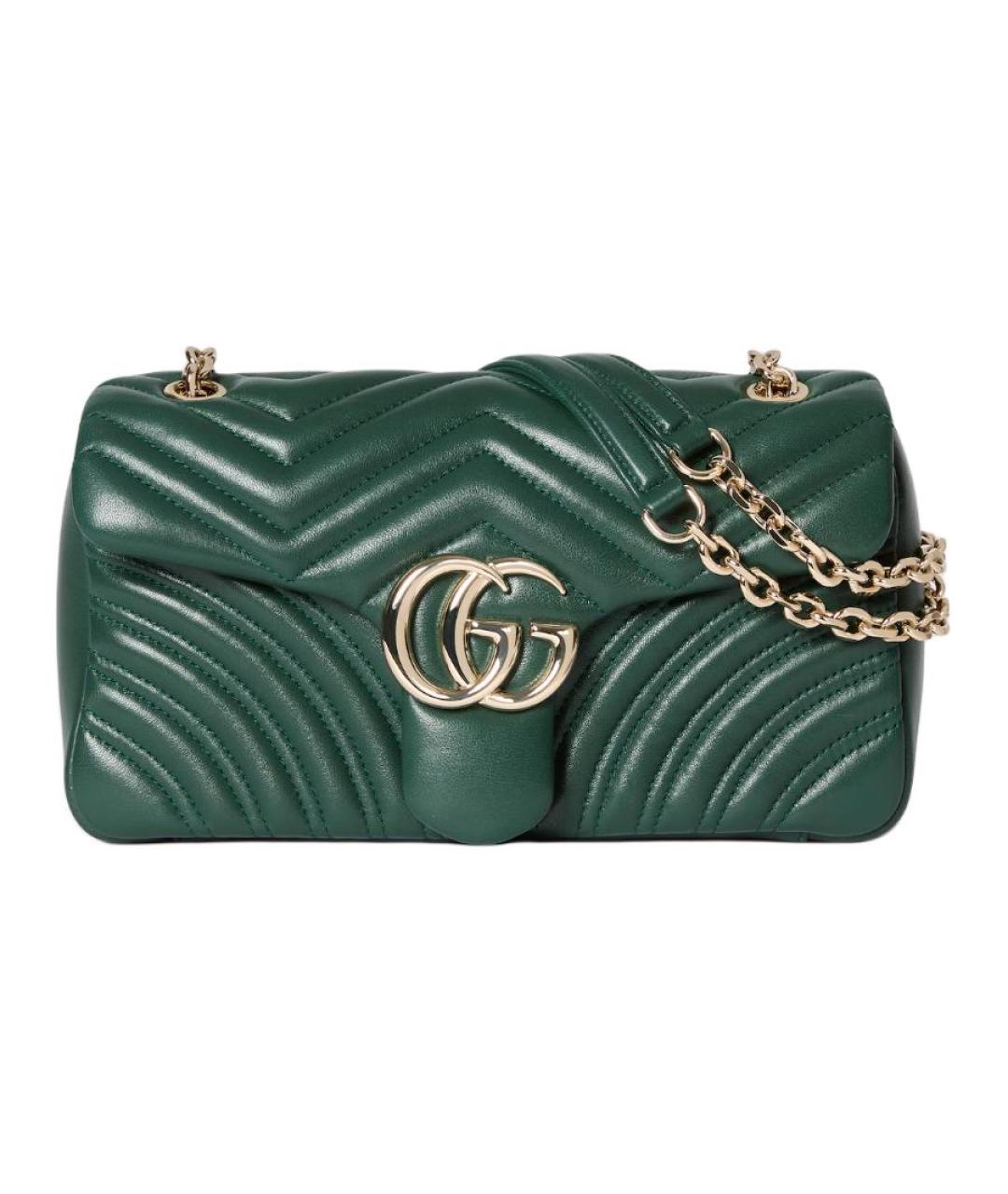 GUCCI Зеленая кожаная сумка через плечо, фото 1
