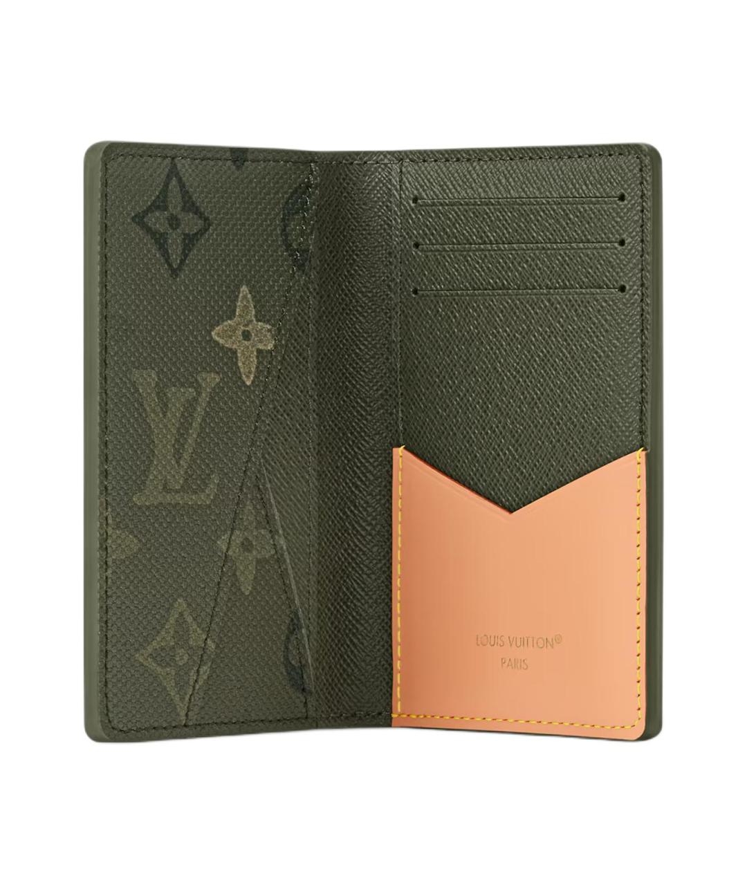 LOUIS VUITTON Зеленый кардхолдер, фото 4