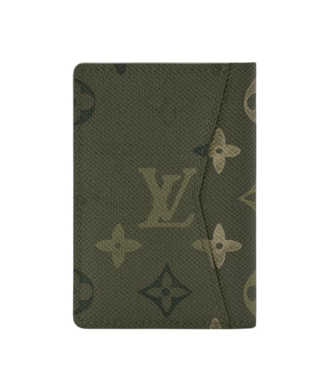LOUIS VUITTON Зеленый кардхолдер, фото 3