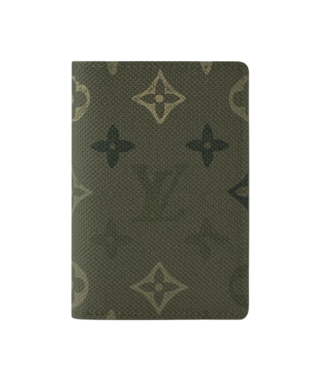 LOUIS VUITTON Зеленый кардхолдер, фото 1