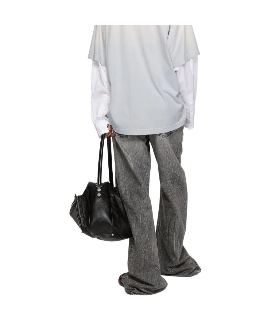 ACNE STUDIOS Черные прямые джинсы, фото 4