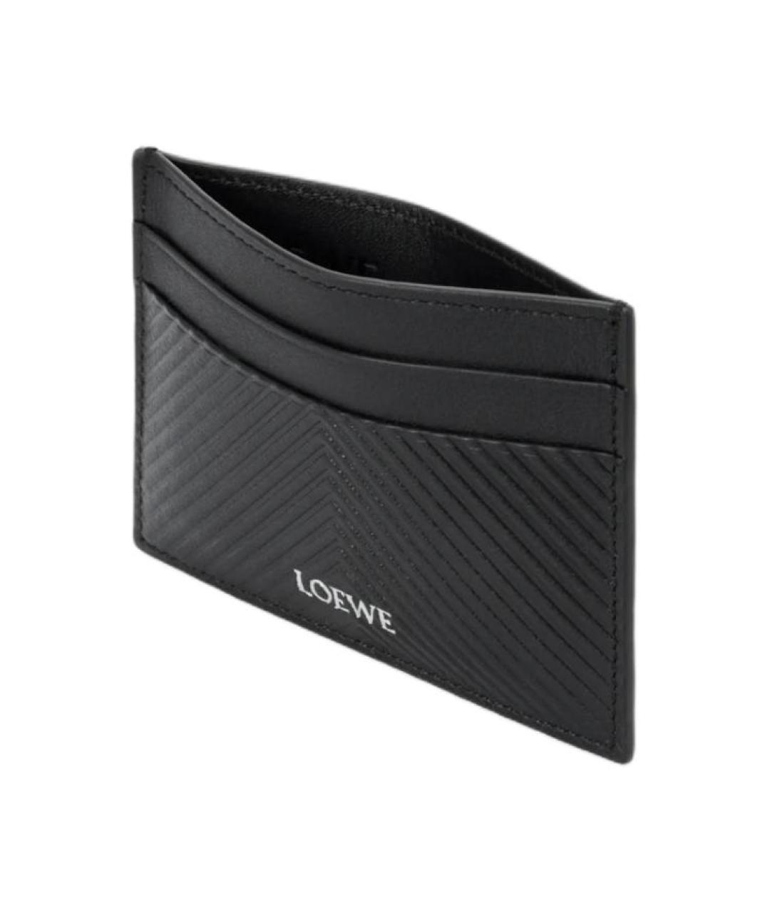 LOEWE Черный кожаный кардхолдер, фото 3