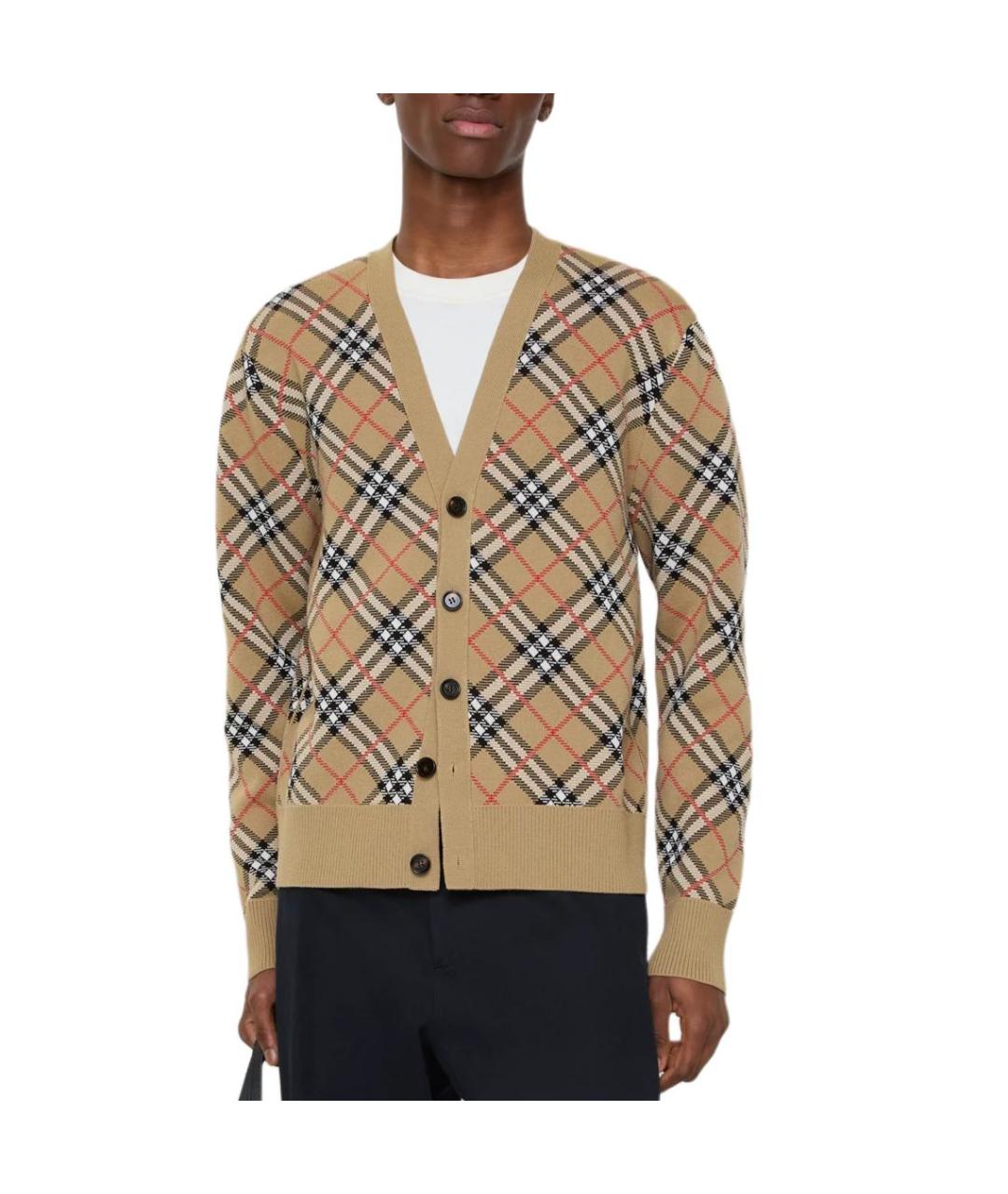 BURBERRY Бежевый кардиган, фото 2